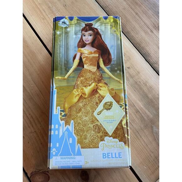 Disney Beauty and the beast Princess Belle Doll. w/ brush & original box. - Picture 1 of 2